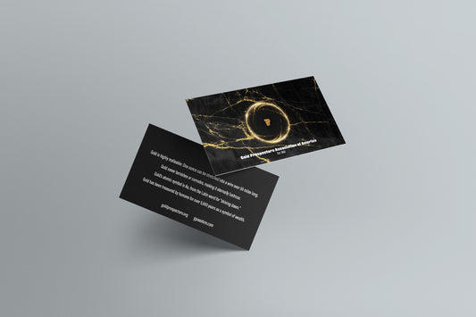 GPAA Gold Picker Collector's Card - Laminated with Authentic Gold Nugget