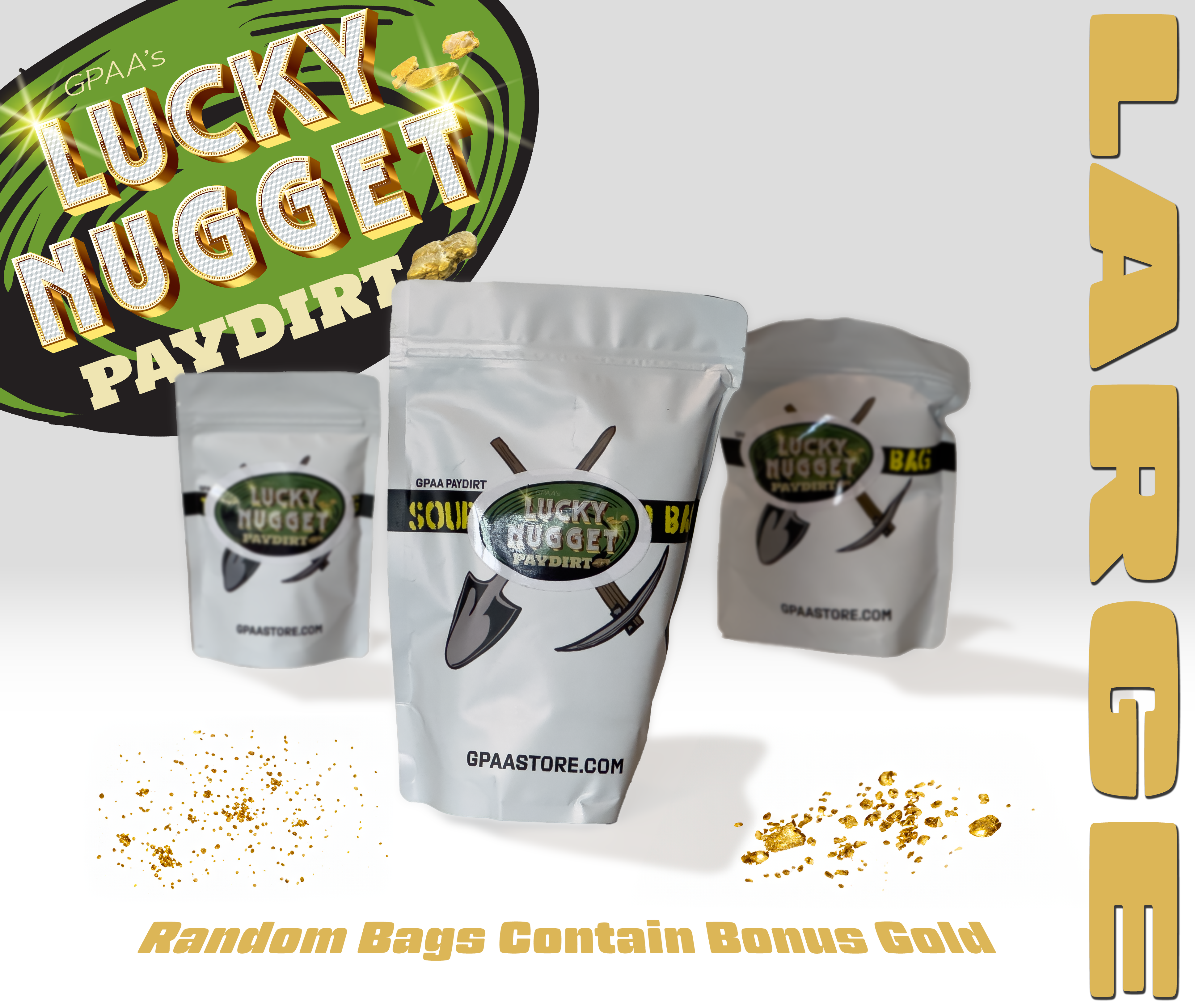 BOGO DEAL! 4 Lbs 'NUGGET ELITE' Gold Paydirt Unsearched – Pay