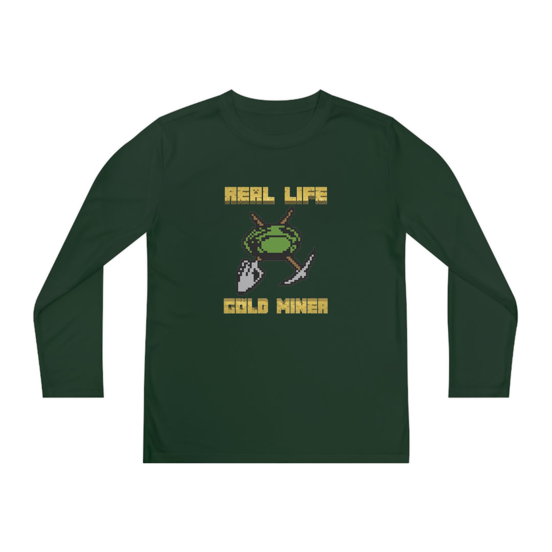 Real Life Gold Miner - Youth Long Sleeve Competitor Tee | Gold Prospectors Association of America