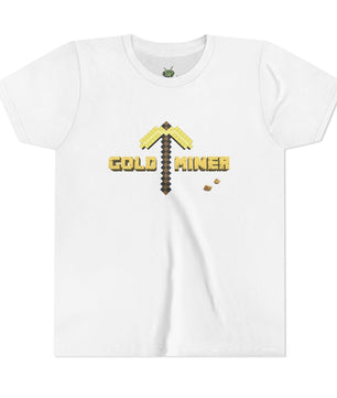 Kids Gold Miner T-Shirt - Fun Gaming Tee for Young Adventurers