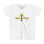 Kids Gold Miner T-Shirt - Fun Gaming Tee for Young Adventurers – White
