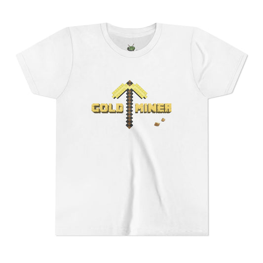 Kids Gold Miner T-Shirt - Fun Gaming Tee for Young Adventurers