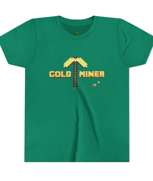 Kids Gold Miner T-Shirt - Fun Gaming Tee for Young Adventurers
