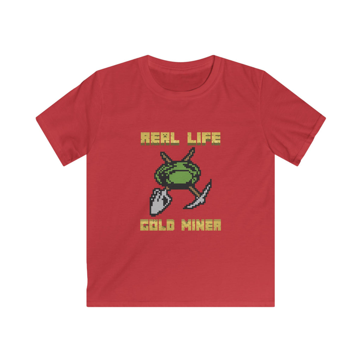 Real Life Gold Miner - Kids Regular Fit Tee – Red