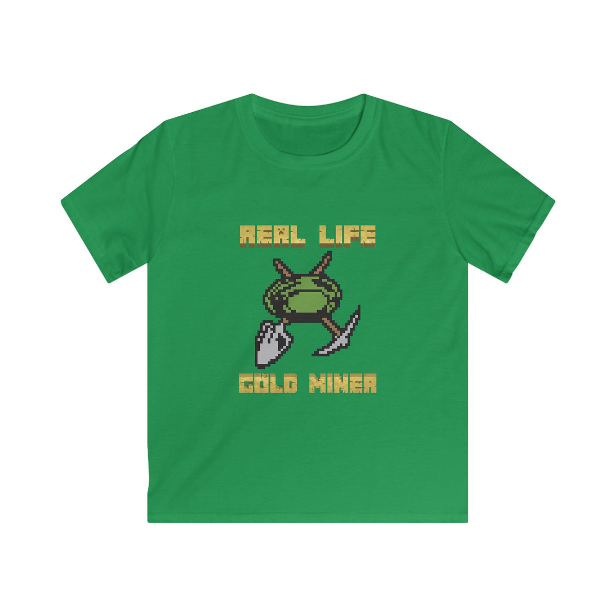 Real Life Gold Miner - Kids Regular Fit Tee – Irish Green