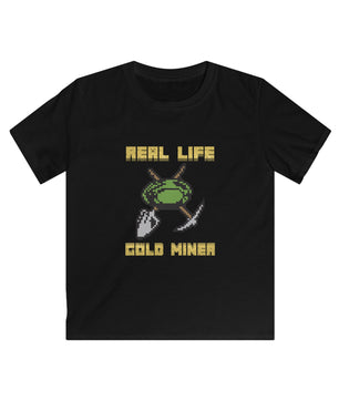 Real Life Gold Miner - Kids Regular Fit Tee