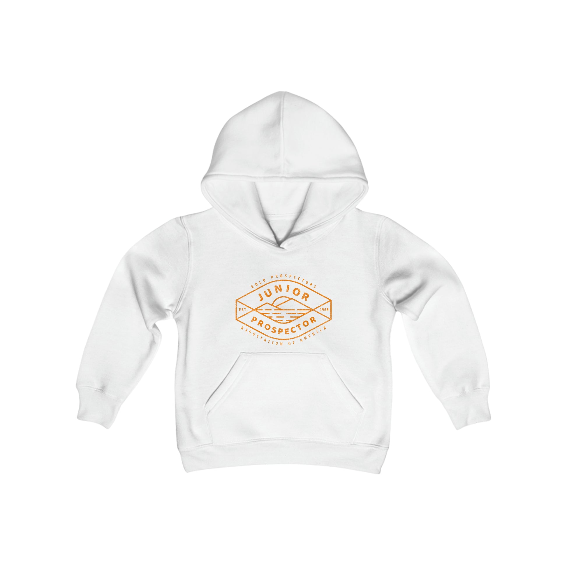 Junior Prospector Youth Heavy Blend Hooded Sweatshirt | Gold Prospectors Association of America