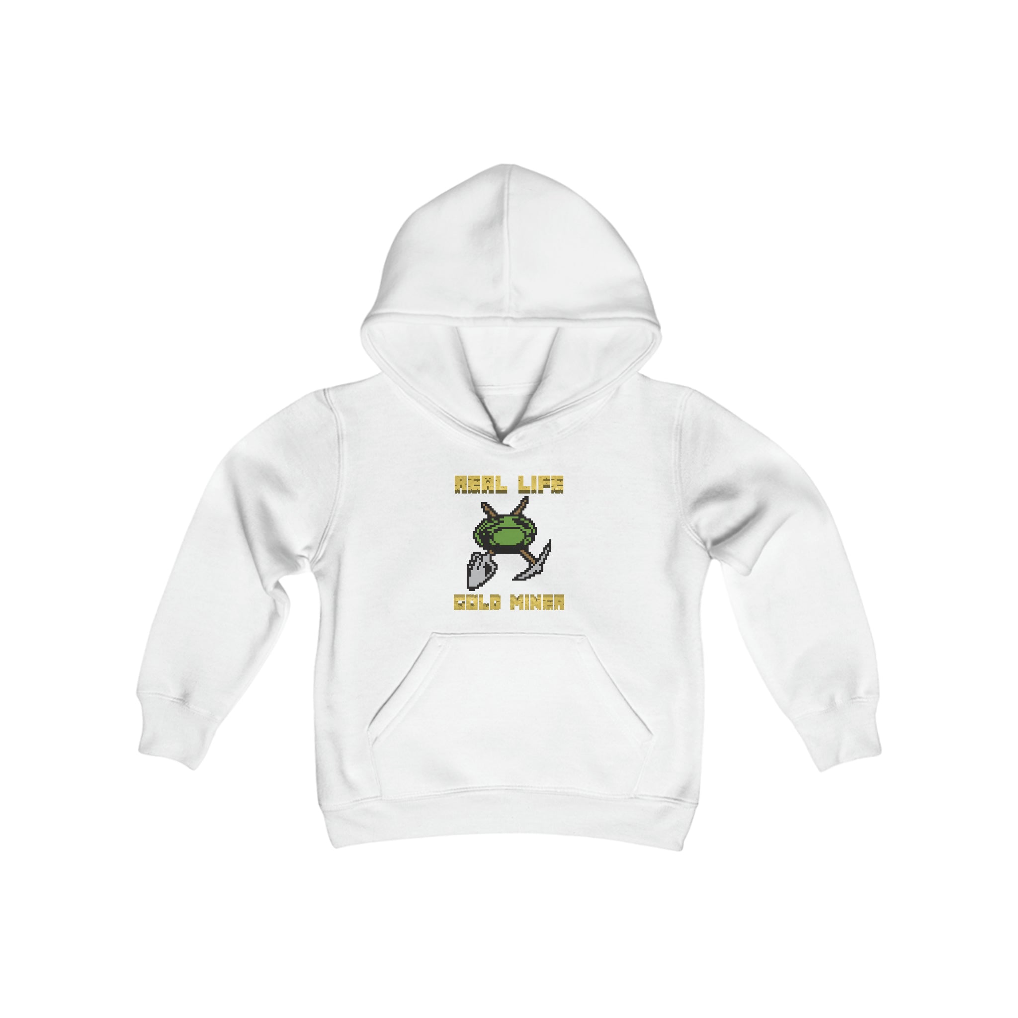 Real Life Gold Miner - Youth Heavy Blend Hooded Sweatshirt