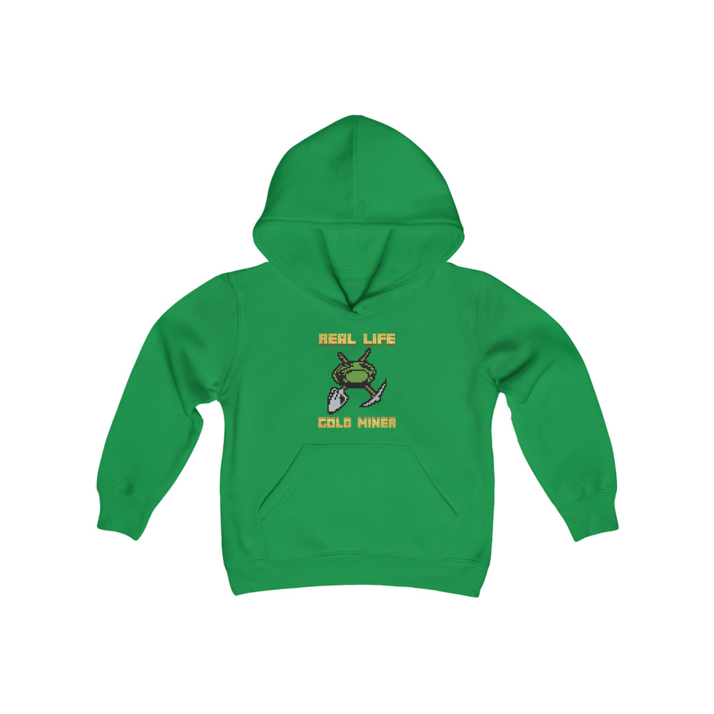 Real Life Gold Miner - Youth Heavy Blend Hooded Sweatshirt | Gold Prospectors Association of America