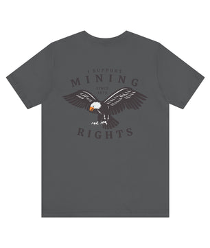 I Support Mining Rights - Eagle - Short Sleeve Tee | Gold Prospectors Association of America