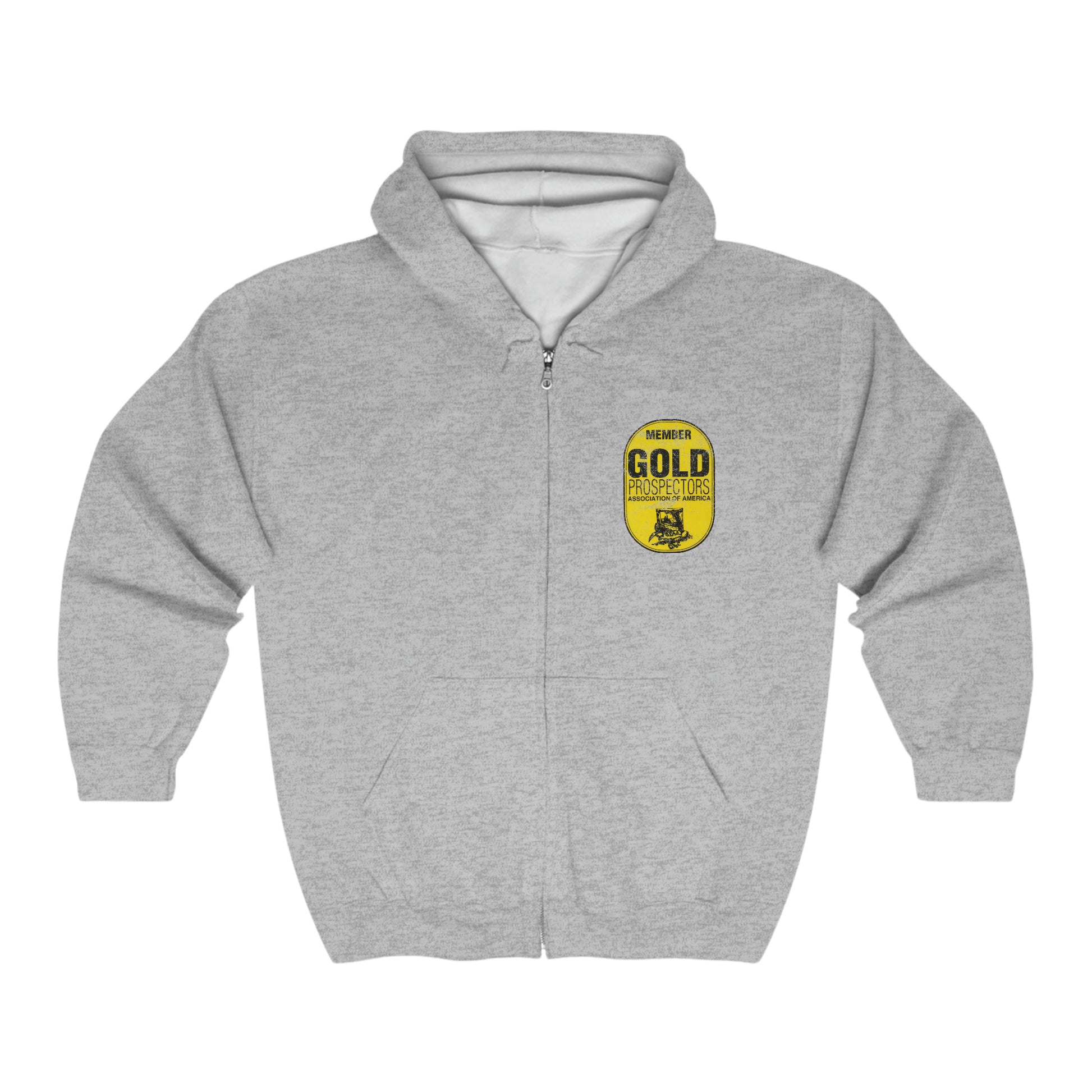 GPAA Member Vintage Logo Zip-up Sweatshirt | Gold Prospectors Association of America