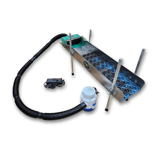 8X35 Gold Power Sluice Box Kit with 18" leg Kit - Gold Highbanker