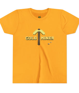 Kids Gold Miner T-Shirt - Fun Gaming Tee for Young Adventurers