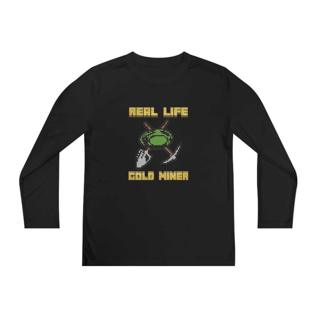 Real Life Gold Miner - Youth Long Sleeve Competitor Tee | Gold Prospectors Association of America