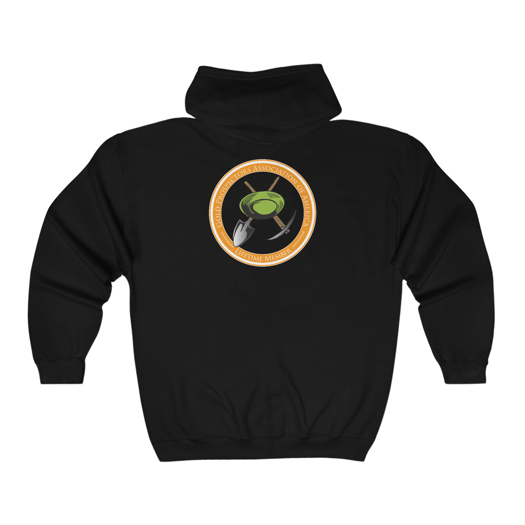 The Gold Life Member Zip-Up Hooded Sweatshirt | Gold Prospectors Association of America