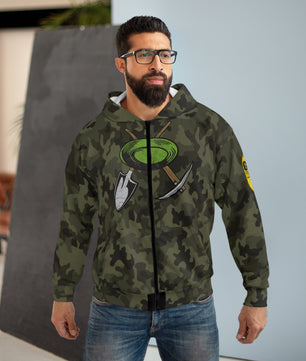 Camo GPAA Member Zip Hoodie | Gold Prospectors Association of America