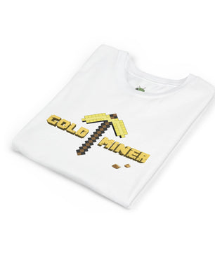 Kids Gold Miner T-Shirt - Fun Gaming Tee for Young Adventurers