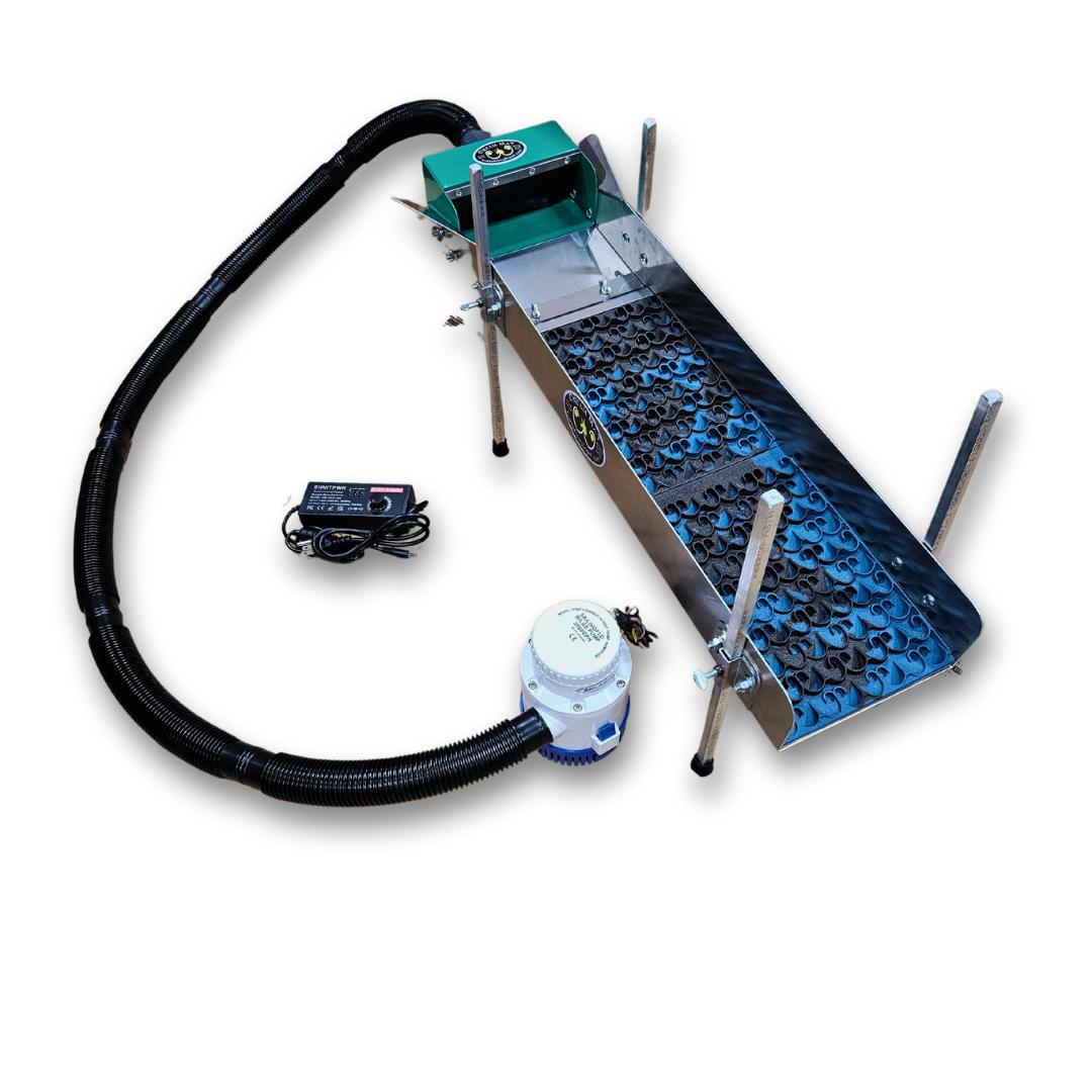 8X35 Gold Power Sluice Box Kit with 18" leg Kit - Gold Highbanker