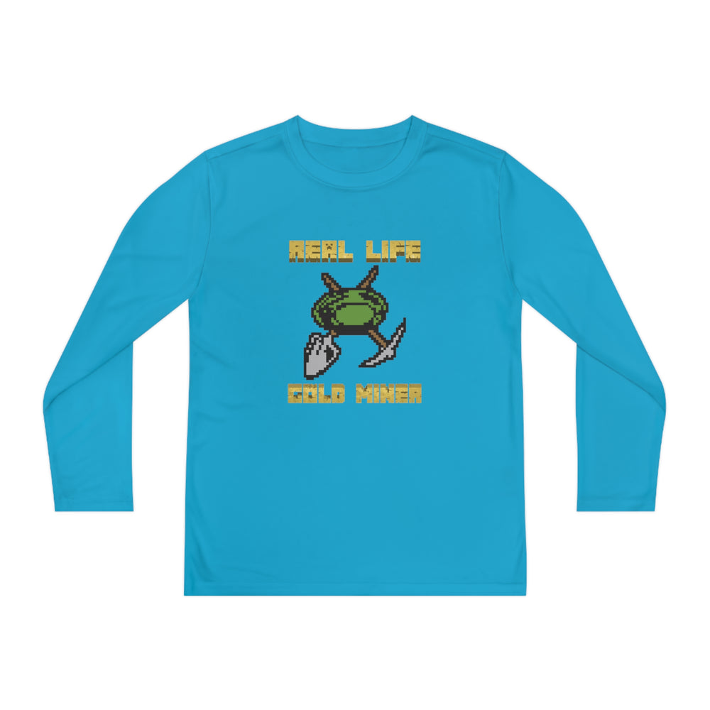 Real Life Gold Miner - Youth Long Sleeve Competitor Tee | Gold Prospectors Association of America