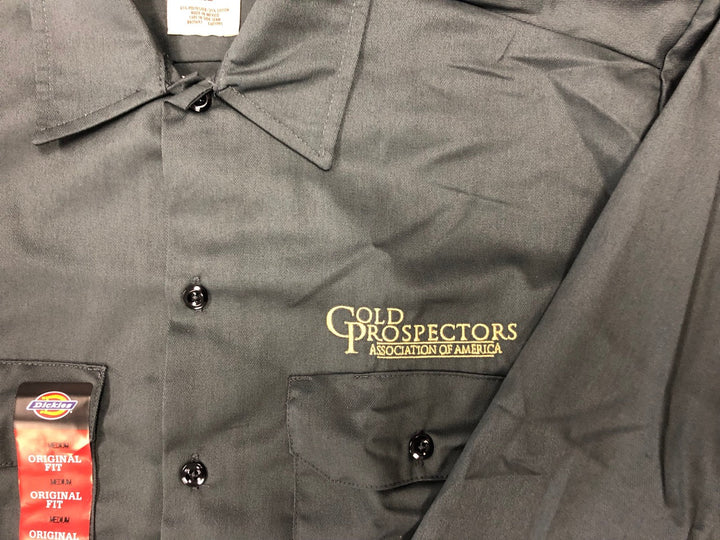 Dickies GPAA Button Up Long Sleeve | Gold Prospectors Association of America