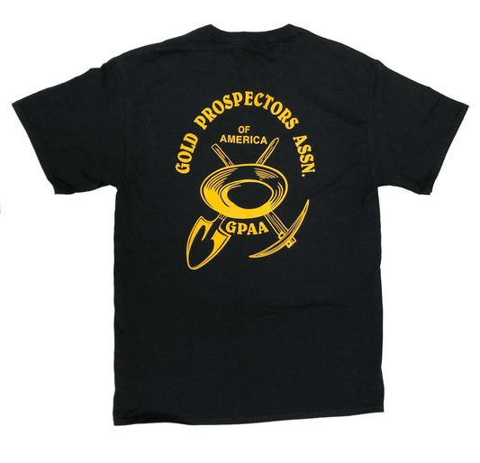 GPAA Short Sleeve Pocket T-Shirt | Gold Prospectors Association of America