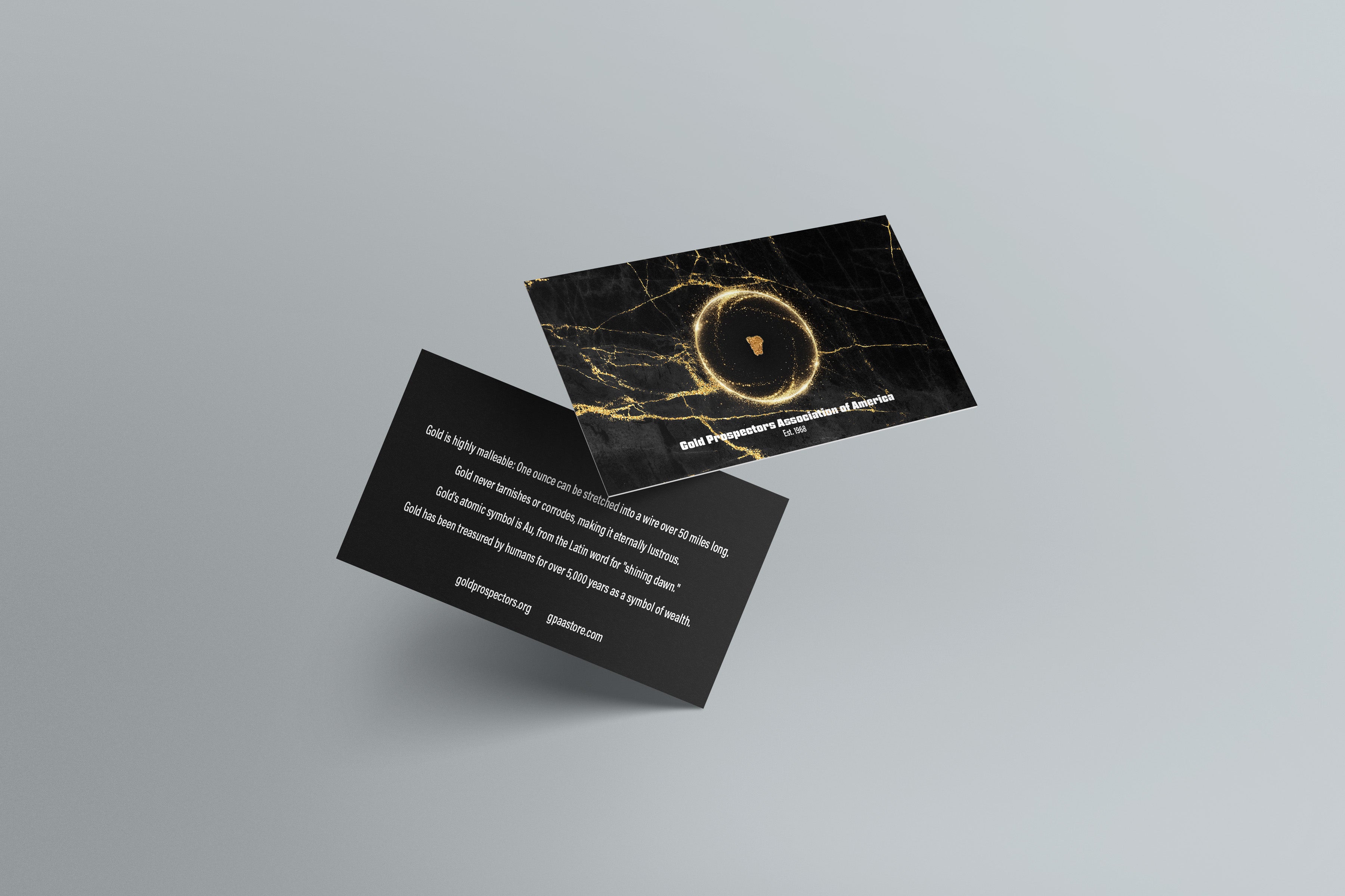 GPAA Gold Picker Collector's Card - Laminated with Authentic Gold Nugg ...