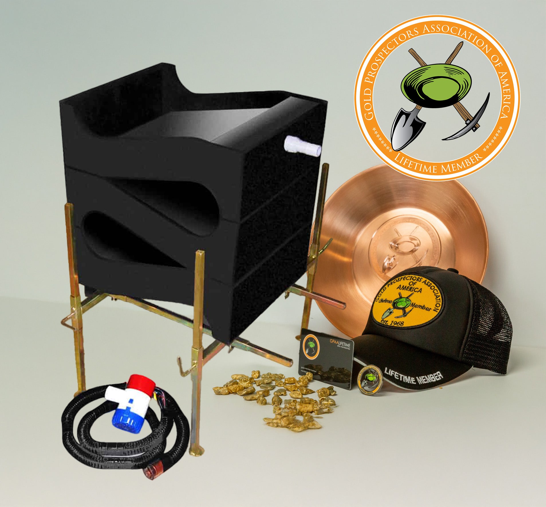 Flat Gold Cube Gold Cube 4 Stack Deluxe Complete Gold Prospecting ...