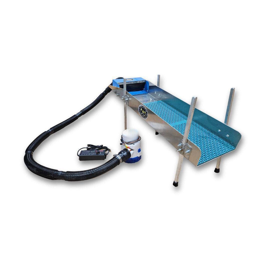 10X35 Power Sluice Box Kit with Dream Mat + 18" leg Kit | Gold Prospecting Equipment