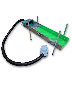 8X35 Power Sluice Box Kit with Dream Mat + 18" leg Kit | Gold Prospecting Equipment