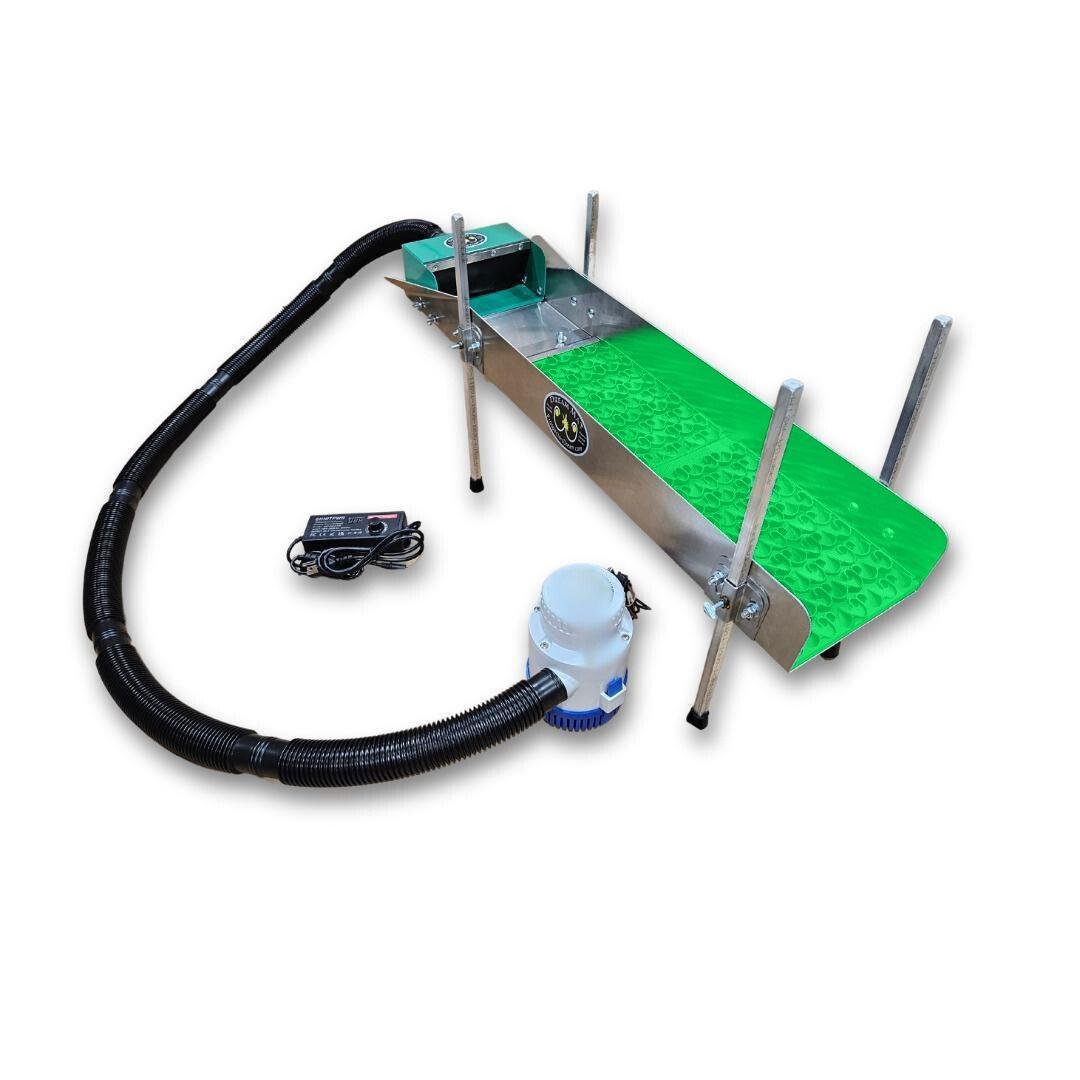 8X35 Power Sluice Box Kit with Dream Mat + 18" leg Kit | Gold Prospecting Equipment