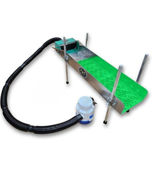 8X35 Power Sluice Box Kit with Dream Mat + 18" leg Kit | Gold Prospecting Equipment