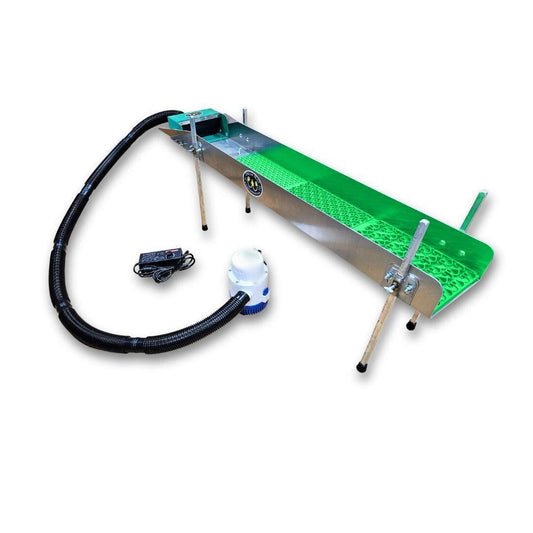 8X47 Power Sluice Box Kit with Dream Mat + 18" leg Kit | Gold Prospecting Equipmen