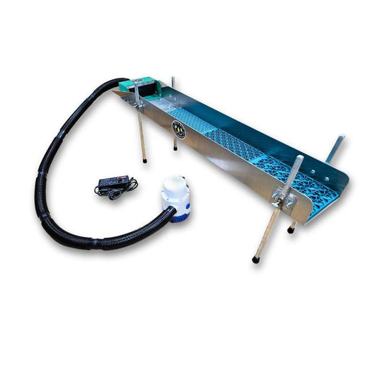 8X47 Power Sluice Box Kit with Dream Mat + 18" leg Kit | Gold Prospecting Equipmen