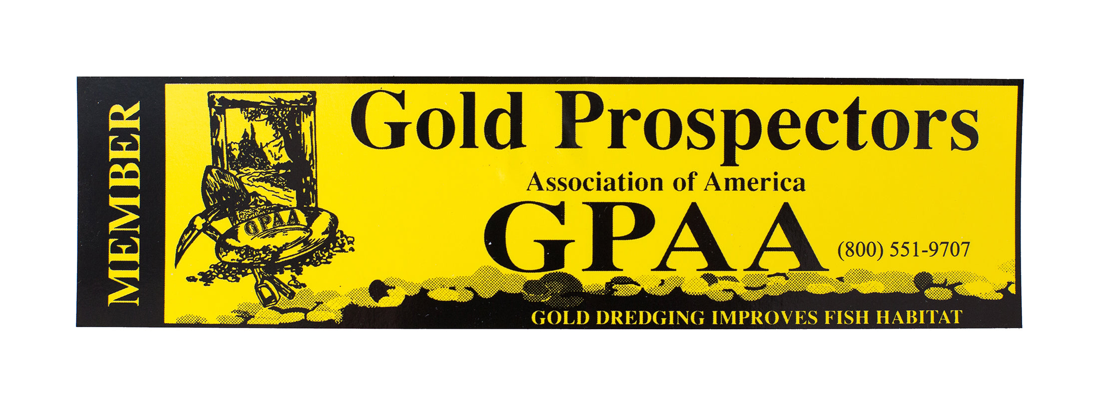 GPAA Bumper Sticker - Gold Prospectors Association of America