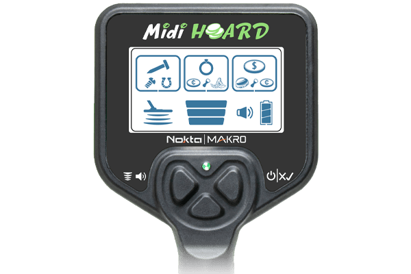 Display Screen Nokta Midi Hoard Metal Detector Kid Friendly Design Lightweight Kids Waterproof Metal Detector