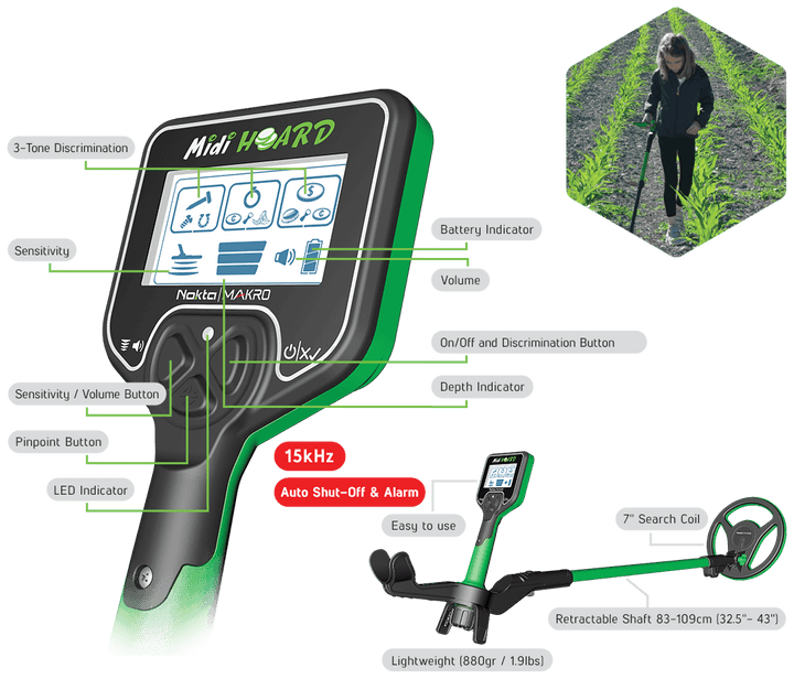 Nokta Midi Hoard Metal Detector Ages 8+ | Gold Prospectors Association of America