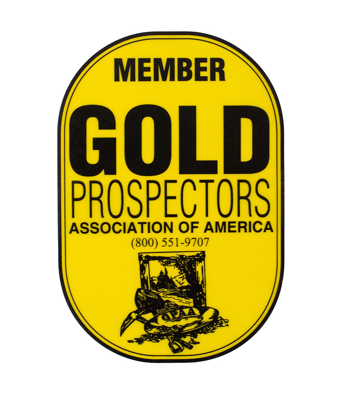 GPAA Window Decal | Gold Prospectors Association of America